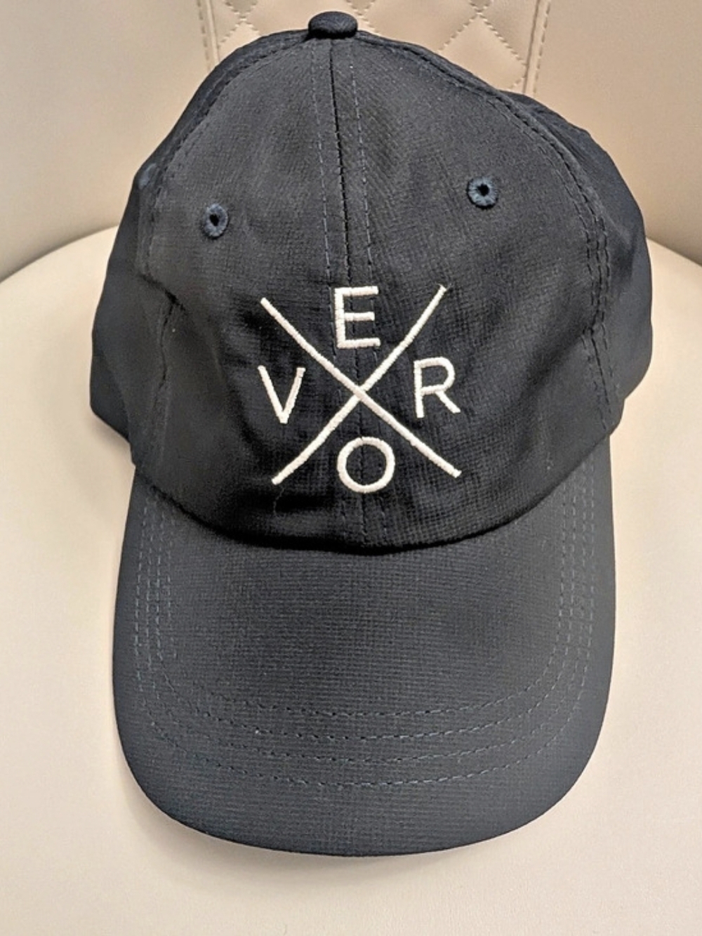 Ourray Embroidered Logo Baseball Cap in Black